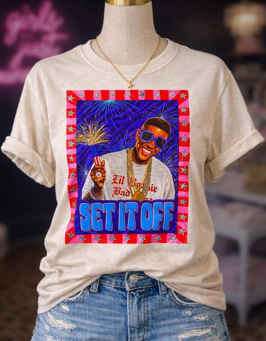 Set It Off Patriotic DTF Heat Transfer